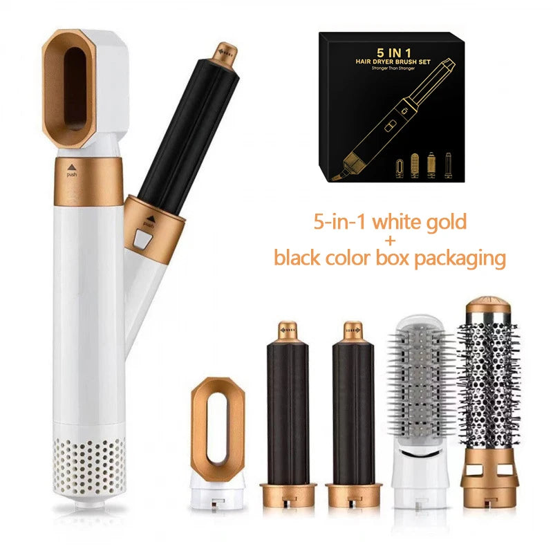 5-In-1 Hair Dryer Air Wrap Hair Straightener Hot Air Comb Barber Multifunctional Professional Hair Styling Tool Festival Gift