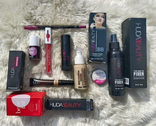 8-in-1 ultimate makeup kit with essential beauty products for Pakistani women - Glowify Beauty