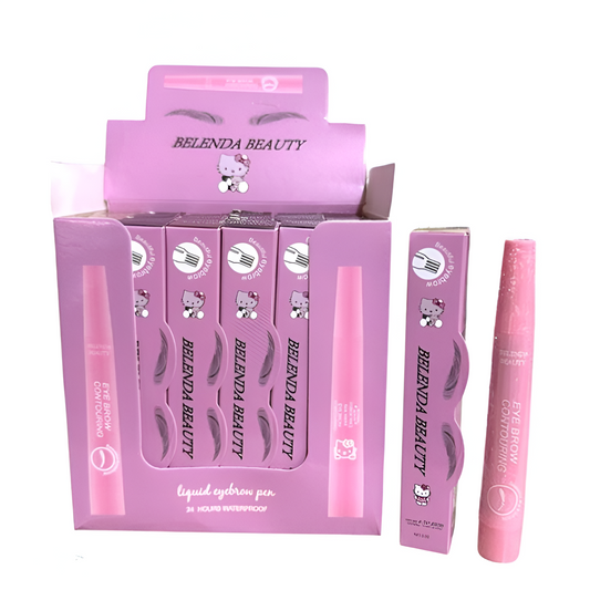 Belenda 4-tip waterproof eyebrow pen for perfect eyebrow shaping on Pakistani women - Glowify Beauty