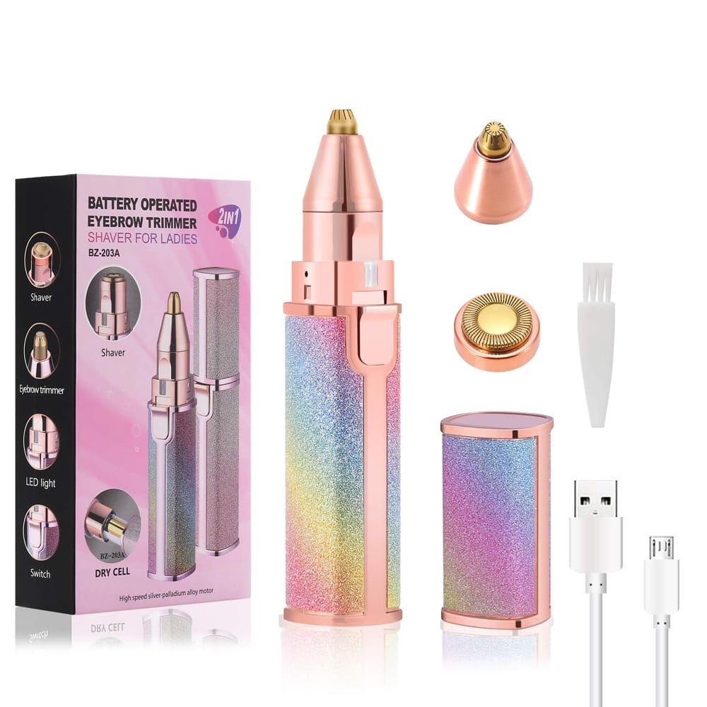 Flawless 2-in-1 Eyebrow Trimmer USB - Perfect Eyebrow Shaping at Home Pakistan