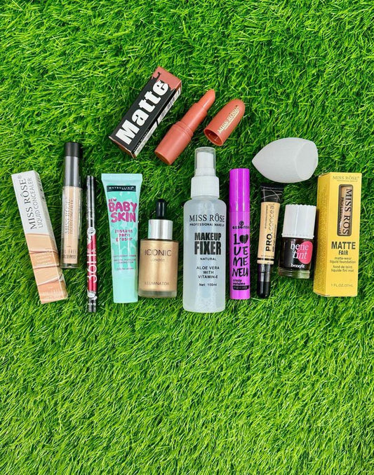 11-in-1 Makeup Deal – Liquid Concealer & Lip Gloss Complete Beauty Set
