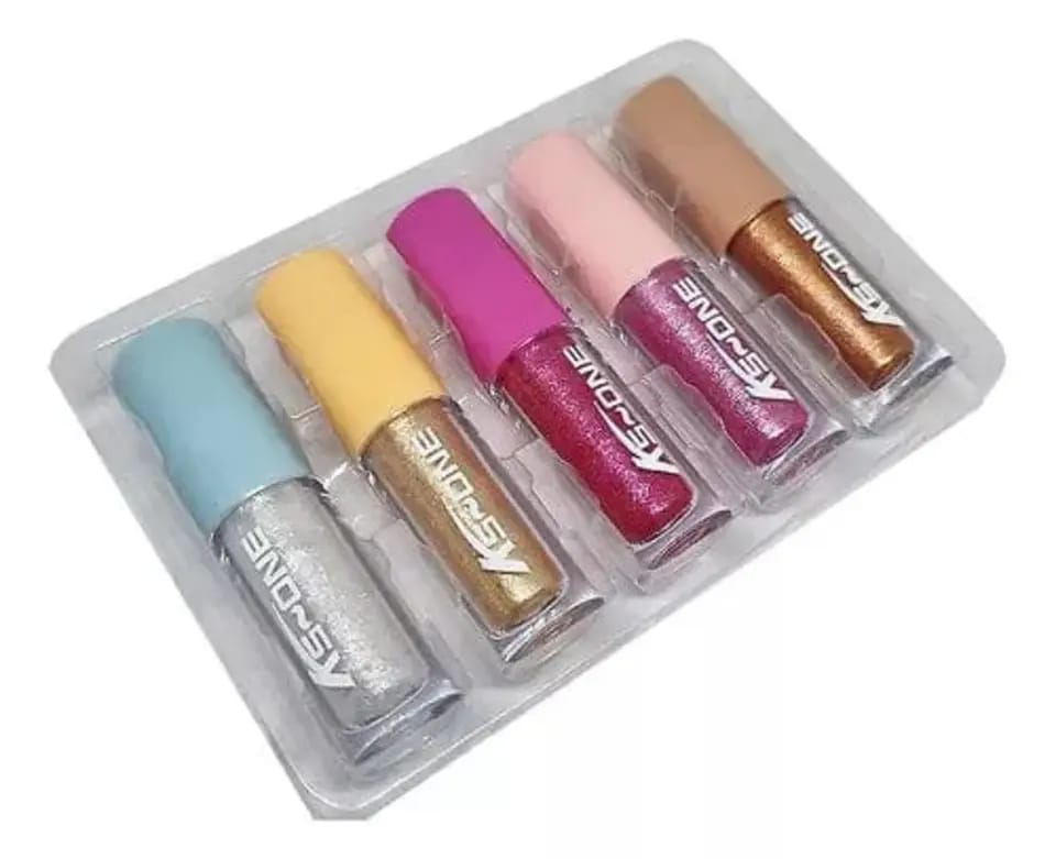 3-in-1 Glitter Makeup - Lip Gloss, Eyeshadow & Eyeliner