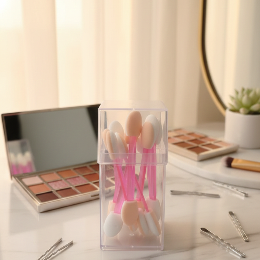 10 Pcs Eyeshadow Blending Brushes Set - Pack of 2 (Random Color)