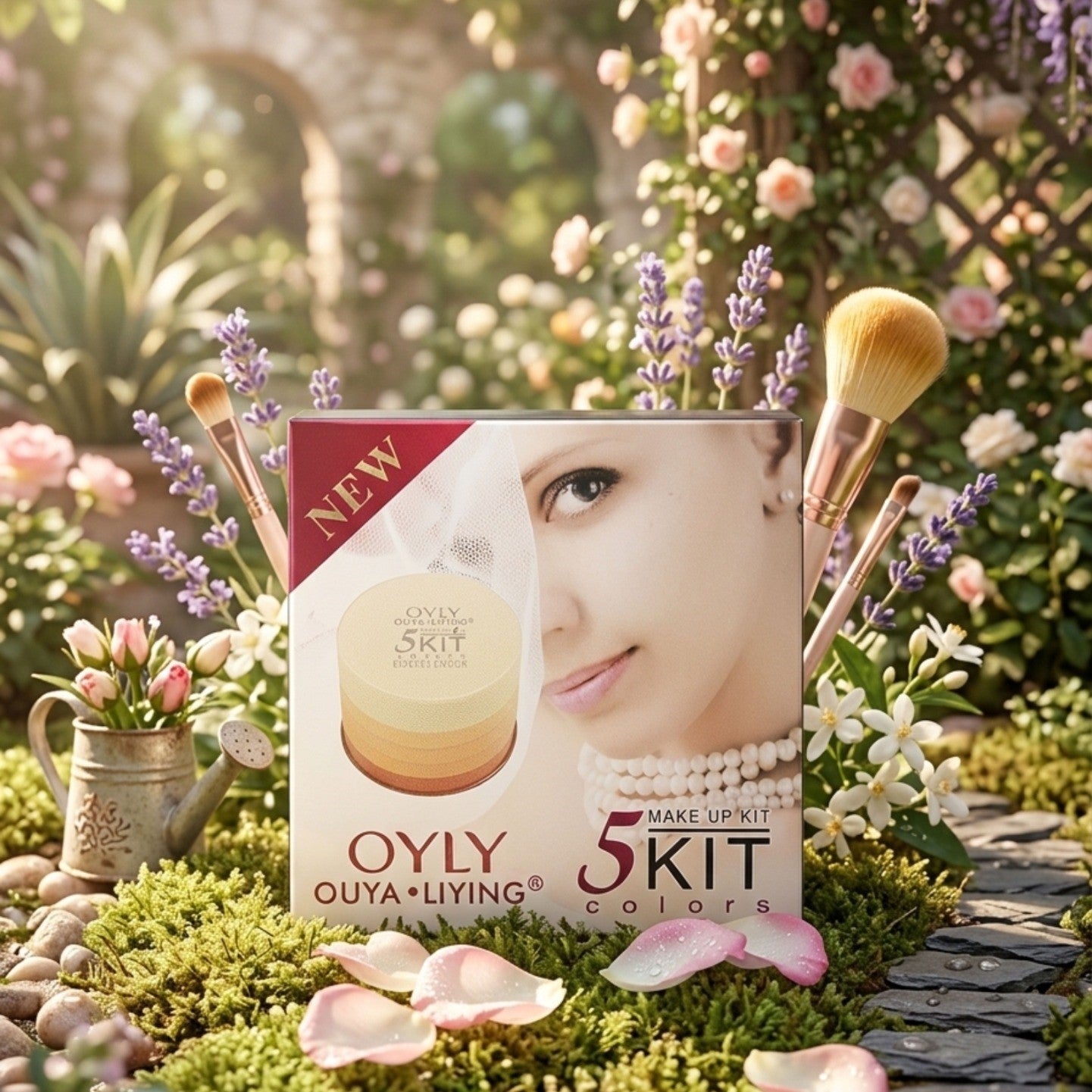 OYLY 5-in-1 Compact Face Powder Kit – 5 Shades