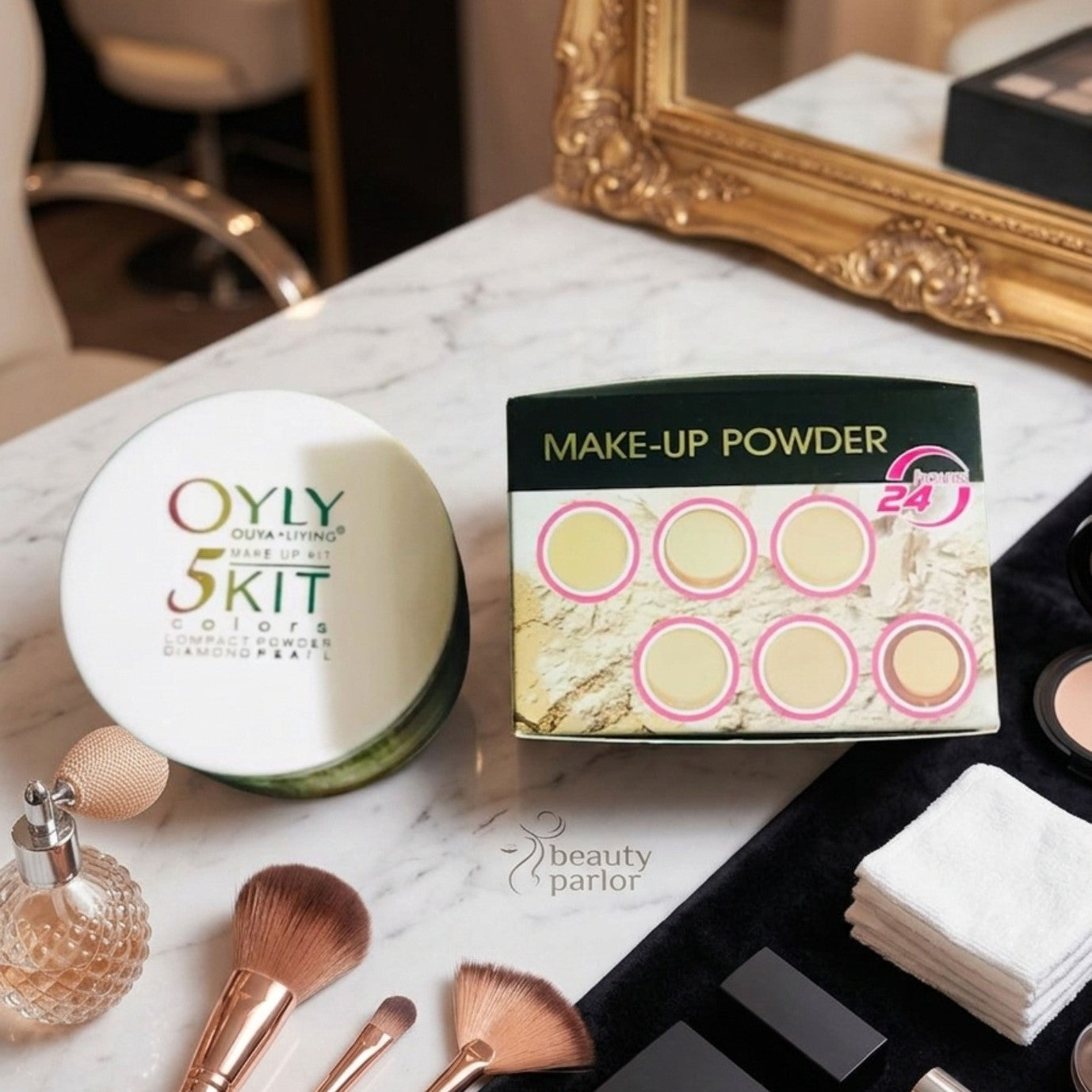 OYLY 5-in-1 Compact Face Powder Kit – 5 Shades