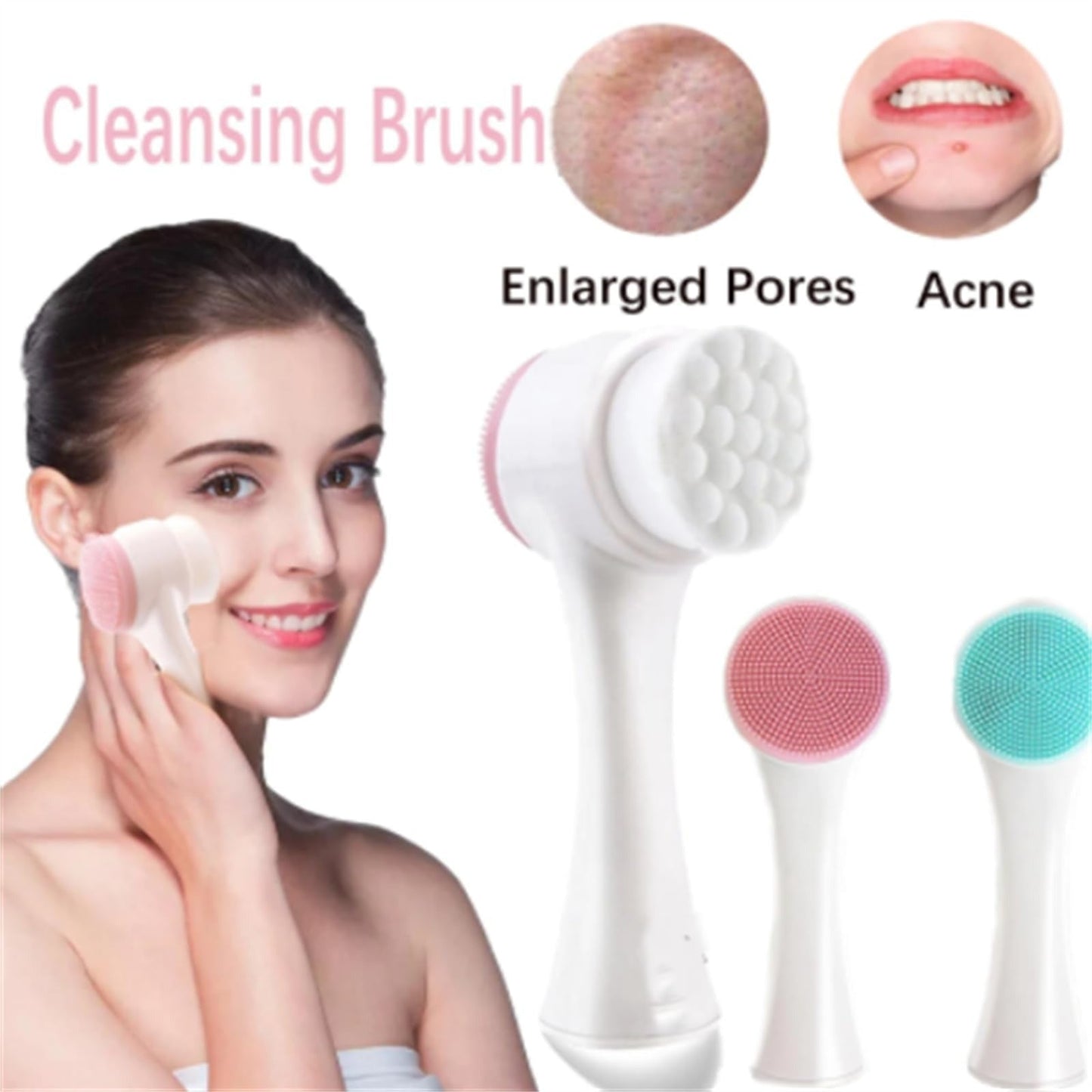3D Silicone Face Cleansing Brush