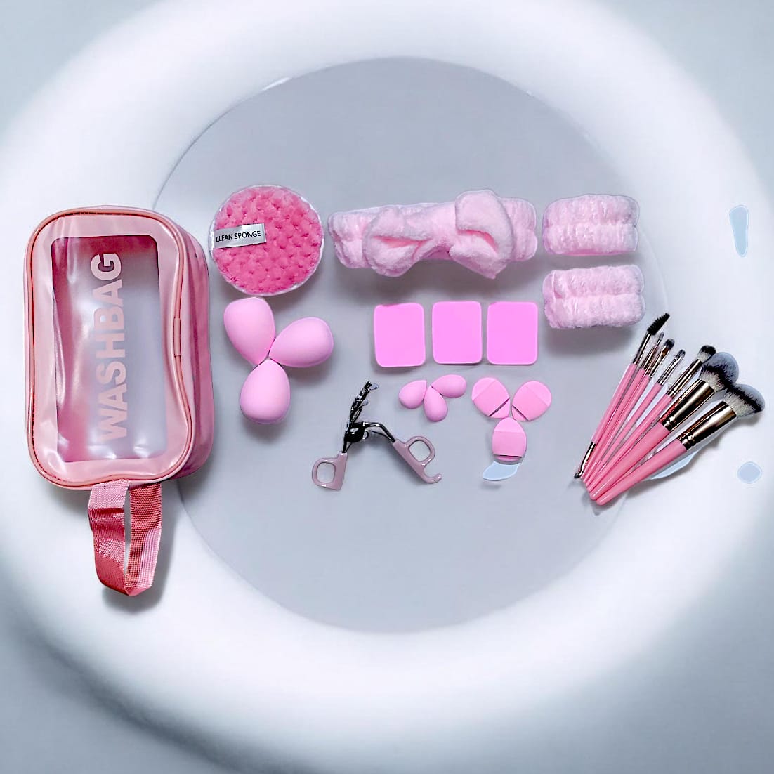 Travel Makeup Kit with Brushes & Blenders