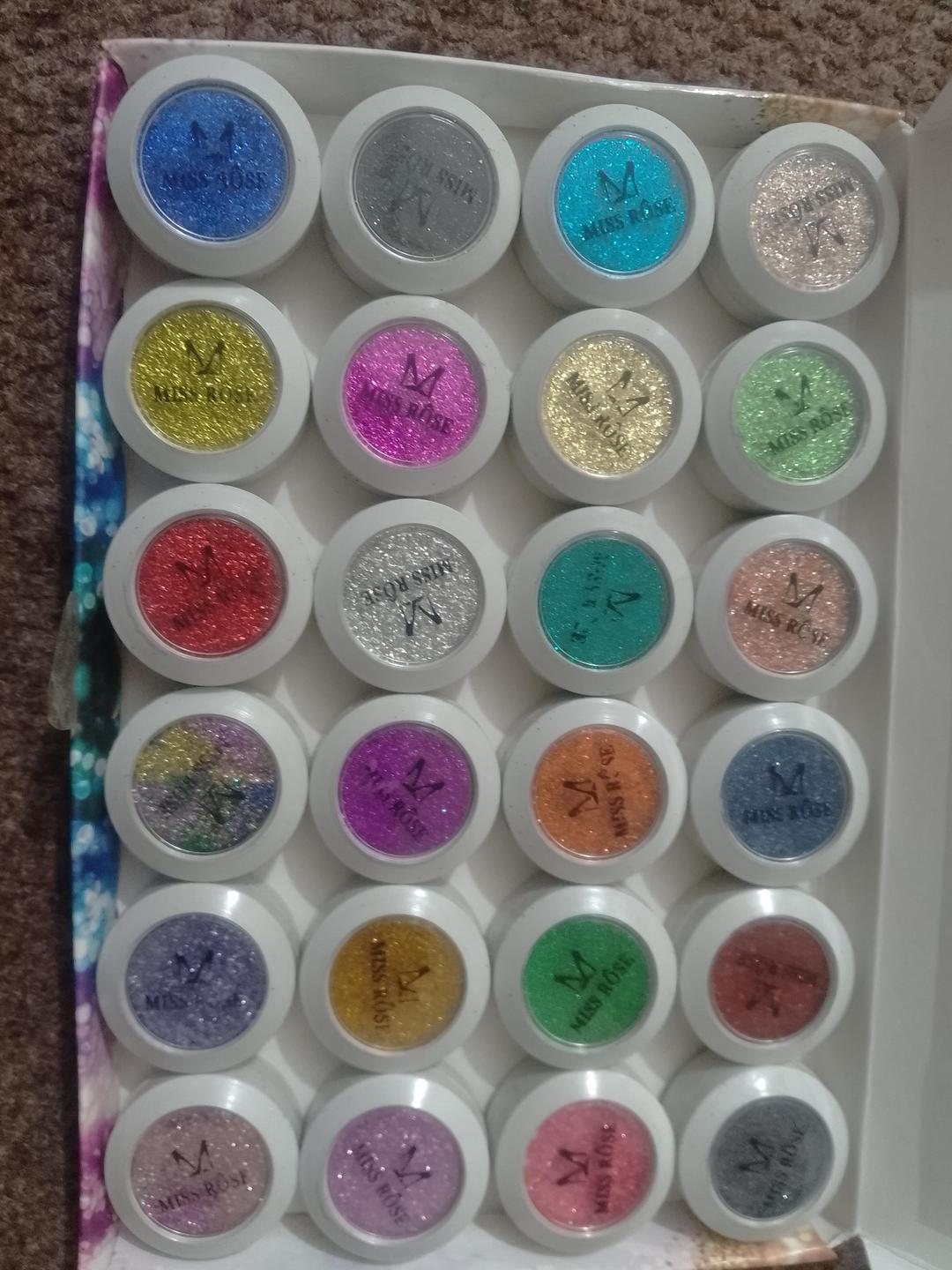 Miss Rose 24-Shade Glitter Eyeshadow Palette