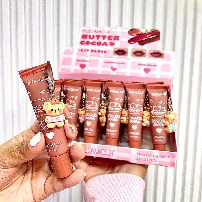 Huda Moji Teddy Lip Gloss Set – Nude (Pack of 2)