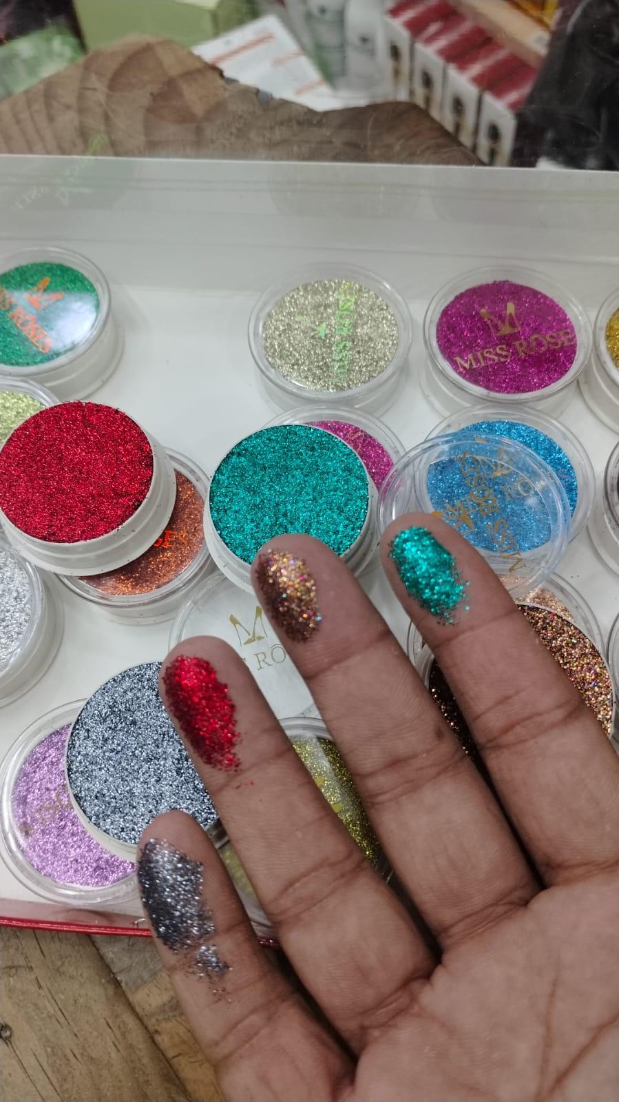 Miss Rose 24-Shade Glitter Eyeshadow Palette