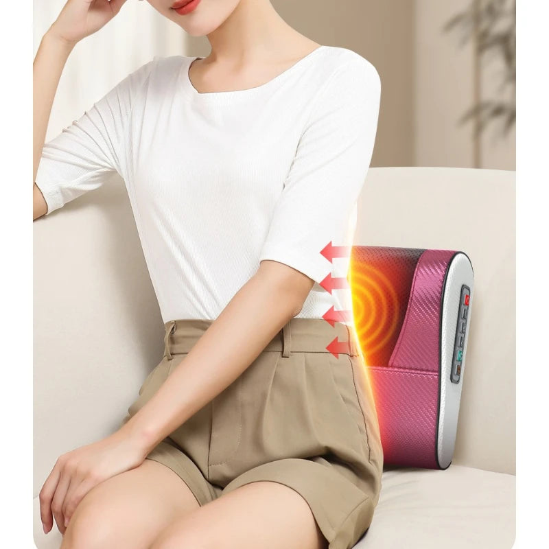 Neck & Back Shiatsu Massage Cushion, Multi-Function Lumbar Support Pillow for Shoulder & Waist Relief, Kneading Durable Device