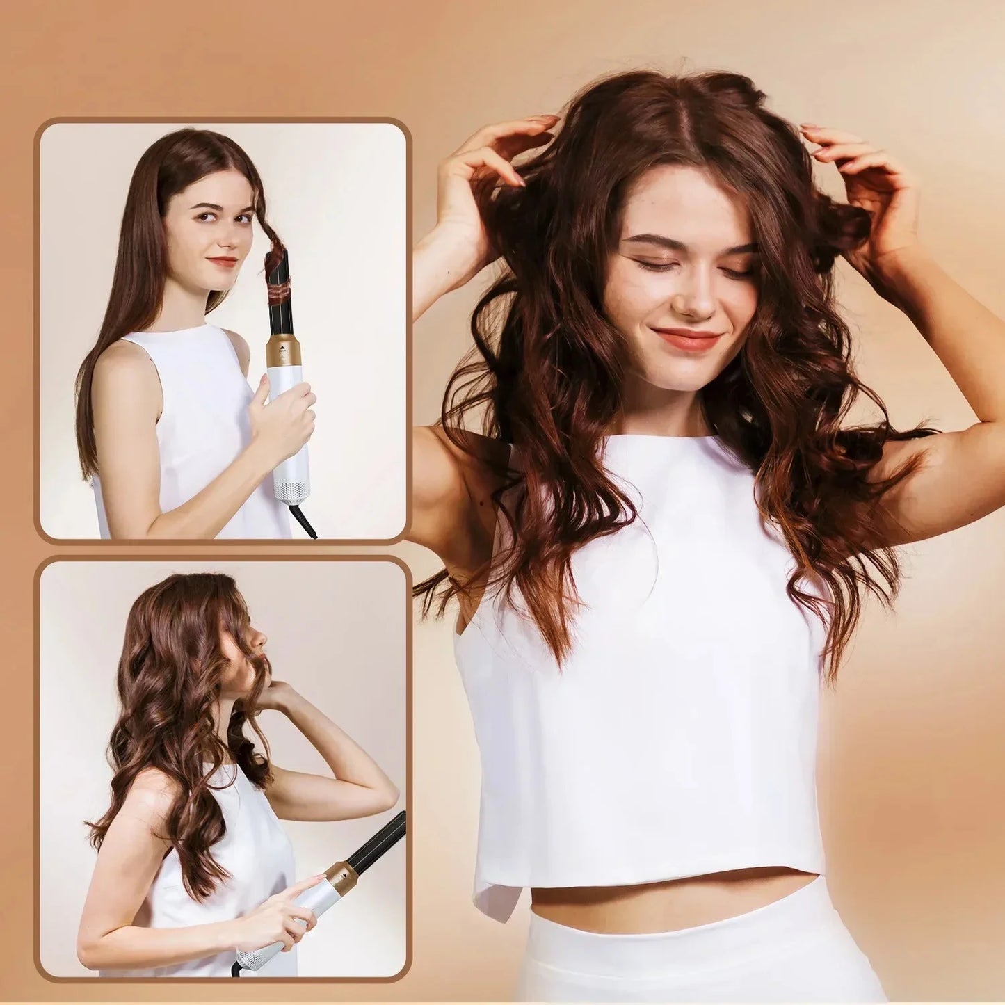 5-In-1 Hair Dryer Air Wrap Hair Straightener Hot Air Comb Barber Multifunctional Professional Hair Styling Tool Festival Gift